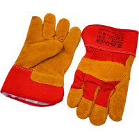 Комбинированные спилковые перчатки S. GLOVES NEKKAR искусственный мех, р.10.5 31881-10.5
