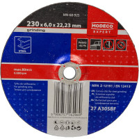 Диск для шлифования металла 230x6x22.23 мм, выпуклый MODECO MN-68-925
