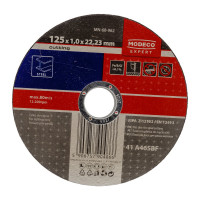 Диск для резки металла 125x1.0x22.23 мм, плоский MODECO MN-68-962