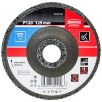 Диск шлифовальный лепестковый 125 мм, Р120, плоский MODECO MN-68-845