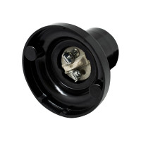 Патрон-стойка OXION Е27 черный прямой метал. резьба, пакет BH-005BK-E27