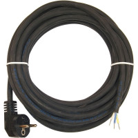 Кабель электрический морозостойкий с вилкой / шнур для электроинструмента (10 м, кгтп-хл 3x0,75 мм2, черный) DORI 49210