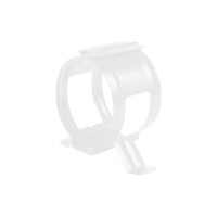 Круглый держатель трубы NIKA RAL 9003 белый, дерево В0000019288