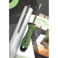 Шлицевая отвёртка DELI HOME SERIES GREEN HT1106L 6x150мм эксклюзивный дизайн, софттач пластик 130295