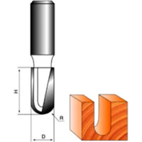 Фреза пазовая галтельная стф-1012 8х25 мм, хв-к 8 мм Strong стф-10120008
