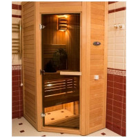 Дверь для бани DoorWood теплый день, 1900x700 мм по коробке, правая, петли справа УТ-00011880