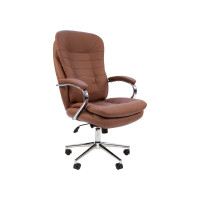 Офисное кресло CHAIRMAN 795 натуральная кожа/экокожа коричневая Bruno N 00-07130869