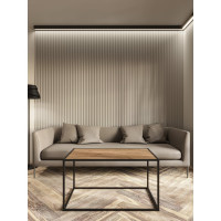 Журнальный стол НАЙДИ лдсп, черный муар, лдсп дуб крафт табачный LTD-55004