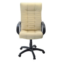 Кресло Фабрикант Атлант PL-1 Кожа иск. DO №122 кремовый ТГ PL 680 PL-1 ролик ст. 4610018461623