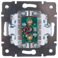 Телевизионная розетка LEZARD RAIN проходная белая 703-0288-129