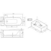 Каркас для ванны AM.PM Like, A0 150х70 см W80A-150-070W-R