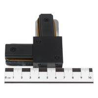 Коннектор для шинопровода General Lighting Systems L-образный 1-фазный G-1-TLT-IP20-B черный 580903