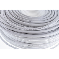 Коаксиальный кабель телевизионный Net.on RG-6 белый CCS 1,00 / Al 32x0,12 / PVC RW 100м 03-0101