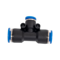 Тройник цанговый T-образный соединительный (10-10-8 мм) SHPI PGT 1008