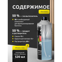 Акриловая универсальная флуоресцентная эмаль REF желтый 520 мл 1005
