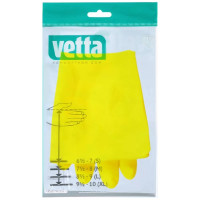 Резиновые перчатки VETTA желтые, р. M 447-005