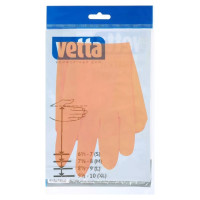 Резиновые перчатки для уборки VETTA оранжевые, р. L 447-032