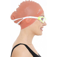 Шапочка для плавания 25Degrees Mamana Brick Red 25D21014A, силикон, для длинных волос УТ-00019525