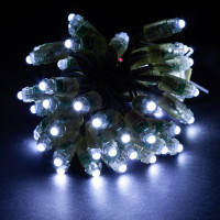 Гирлянда MAKSILED Светодиодный пиксель 50 шт, 9 мм, 1 LED, 12 В, 0.13 Вт, IP66, холодный белый ML-1PIX-5W-LP-SFF-N