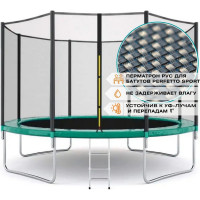 Батут с защитной cеткой Perfetto Sport ACTIVITY 14" диаметр 4.3 м, зелёный СГ000005504