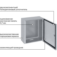 Щит с монтажной панелью TDM щмп-4-0 (800x650x250) ip54 народный эконом SQ0905-3411