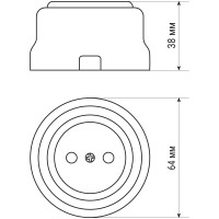 Розетка TDM ELECTRIC 2П 10А 250В черная «Виви» SQ1820-1211