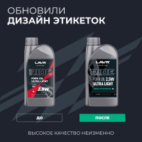 Вилочное масло LAVR RIDE Fork oil 2,5W MOTO, 1 л Ln7781