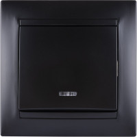 1 клавишный выключатель TDM ELECTRIC с подсветкой 10А графит "Лама" SQ1815-0604
