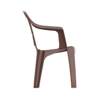 Скамейка ЗПИ Альтернатива Престиж, 115x60x81 мм, со спинкой, темно-коричневый М5932