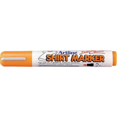 Artline Маркер по ткани Shirt Marker, наконечник 2,0 мм, флуоресцентный оранжевый EKT2-671