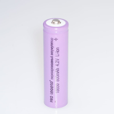 Аккумулятор Pro Legend Li 18650, 800 mAh, 4,2V, без защиты, выпуклый плюс PL6200