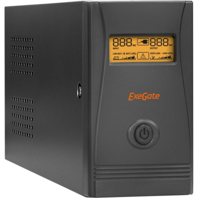 ExeGate ИБП Power.Smart.ULB-850.LCD.AVR.C13.RJ.USB.850VA/480W.LCD.AVR.4IEC-C13.RJ45/11.USB.285476