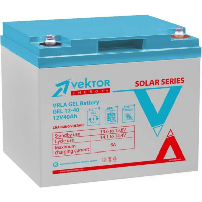 Vektor Energy Аккумуляторная батарея GEL 12-40 51385