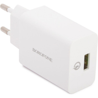 Borofone Сзу ba21a long journey 1xusb qc3.0, 18w, 3а (белый) 0L-00043638