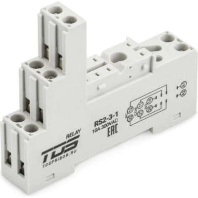 TDS RS2-3-1 колодка для реле серии RL-2 и RL-3 10A 300VAC 10 шт TDS99239