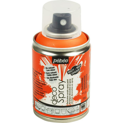 PEBEO Краска на водной основе decoSpray (аэрозоль) 100 мл мандариновый 093706 530575