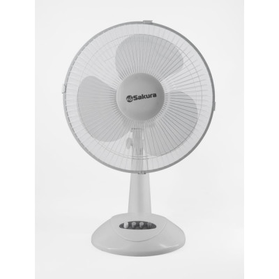 Настольный вентилятор Sakura SA-14G белый/прозрачный РТ-00066414