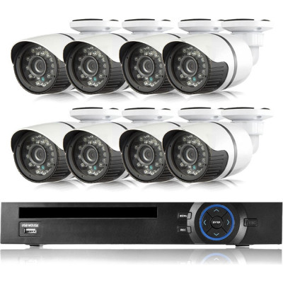 PS-link Комплект видеонаблюдения ip 5мп kit-c508ip-poe 8 уличных камер с poe питанием 3159
