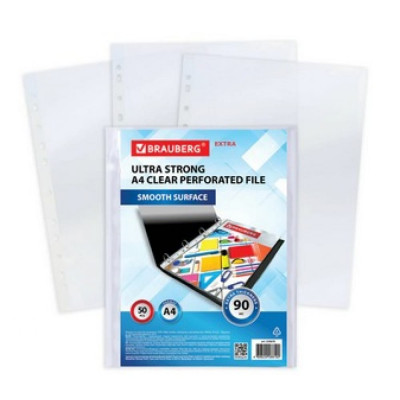 Перфорированные папки-файлы BRAUBERG EXTRA 900 229670