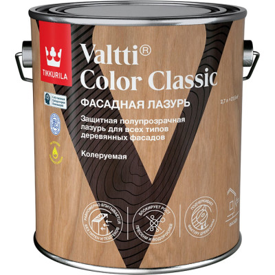 Tikkurila Лазурь VALTTI COLOR CLASSIC EC 2,7л 700014015