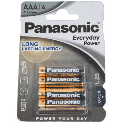 Panasonic Элементы питания LR03 Everyday Power BL*4 батарейка 7399