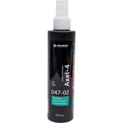 PRO-BRITE AXEL-4 Urine Remover, средство против пятен и запаха мочи, 0. 2л. 047-02