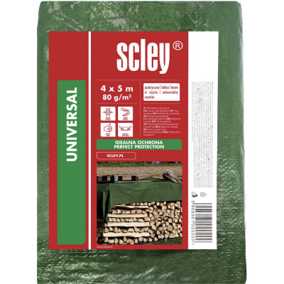 SCLEY Тент защитный, 80г/кв.м, 4 м х 5 м 0440-800405