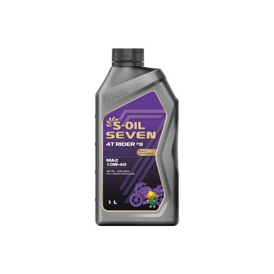 S-OIL SEVEN Двухтактное моторное масло RIDER#9 MA2 10W-40 1L E108012