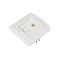 Телефонная розетка, белая RJ-11 TDM ELECTRIC Валдай SQ1804-0012