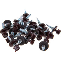 Кровельный саморез, коричневый Крепежная техника 5,5х25 RAL 8017 250шт 420294 БК