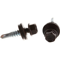 Кровельный саморез, коричневый Крепежная техника 5,5х25 RAL 8017 250шт 420294 БК