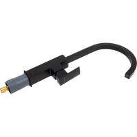 Смеситель для кухни CLEVER ALPINA OVAL матовый черный 61198