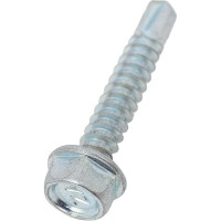 Саморез ZAMETAL 4,2х25 со сверлом и шестигранн. головкой, DIN 7504K, оц., 1000 шт ZA081412