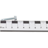 Саморез ZAMETAL 4,2х25 со сверлом и шестигранн. головкой, DIN 7504K, оц., 1000 шт ZA081412